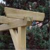 Pergola Saddle-Beam Support, Standard, for 90 mm Beams, Pressure-Treated view 2
