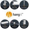 8 m Picture Rail Select Complete Set in White by Hang-it view 3