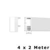 8 m Picture Rail Select Complete Set in White by Hang-it view 4