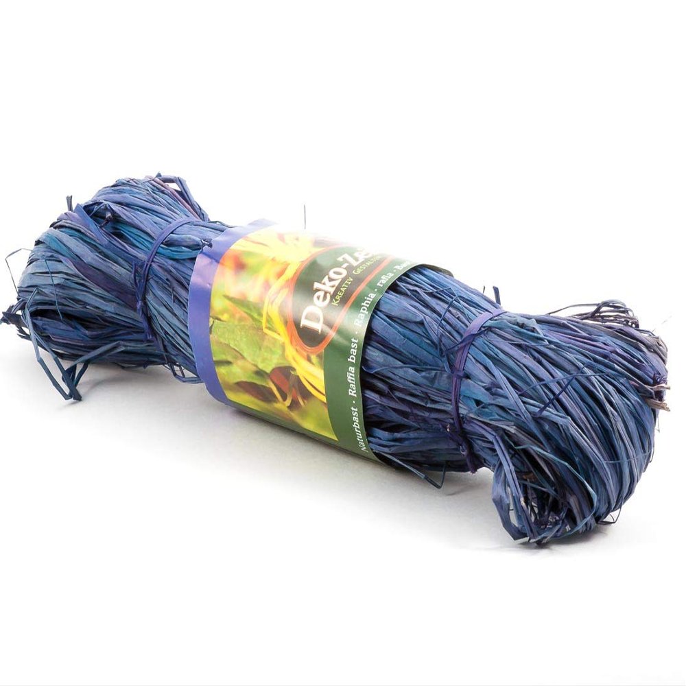 bambus-discount.com Natural Raffia, 100 cm, Blue – Crafting Material