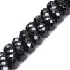 GEM-INSIDE 8mm Faceted AA-Grade Black Agate Bead Strand, 15 Inches view 1