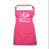 Personalized Queen of Baking Apron with Name, Fuchsia, One Size view 1
