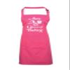 Personalized Queen of Baking Apron with Name, Fuchsia, One Size view 2