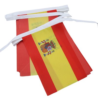 AZ FLAG Spain Bunting 12 m, 20 Flags, Lightweight Polyester, 45 x 30 cm