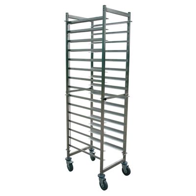 Garcia de Pou Plate Trolley, Stainless Steel, Silver, 30 x 30 x 30 cm