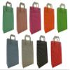 PGV Paper Bags with Flat Handles, Dots, Red (32 + 12 x 40 cm, 50 pcs.) view 2