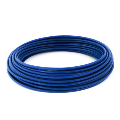 50 m Blue PVC-Coated Galvanized Steel Wire Rope, 1.6/3 mm