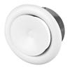 White Steel Disc Valve Anemostat, 150 mm view 1