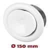 White Steel Disc Valve Anemostat, 150 mm view 2