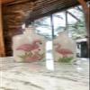 Pastel Flamingo Origami Ceramic Table Vases, 2-Piece Set view 4