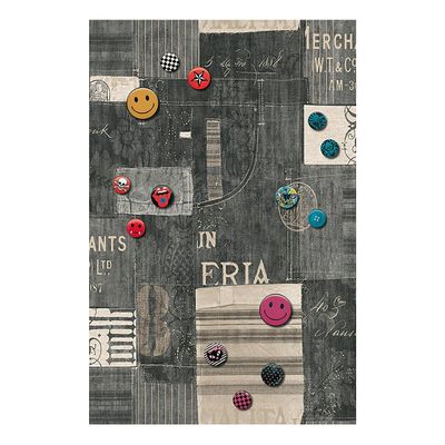 Livingwalls self-adhesive pop.up Panel 2.50 m x 0.35 m multicolor gray black 942292