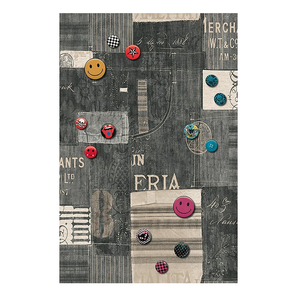 Livingwalls self-adhesive pop.up Panel 2.50 m x 0.35 m multicolor gray black 942292