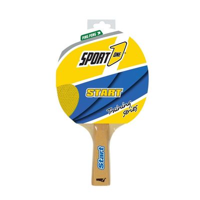 Sport One Start Table Tennis Paddle for Teens, Unisex, Brown, 17 x 25 x 3 cm