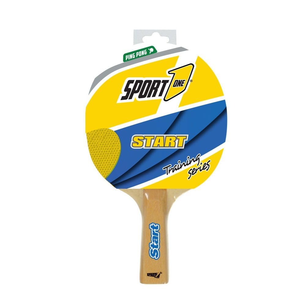 Sport One Start Table Tennis Paddle for Teens, Unisex, Brown, 17 x 25 x 3 cm