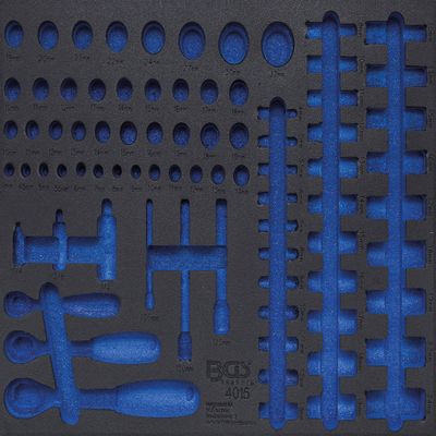 BGS 4015-5 | 3/3 Workshop Trolley Insert | Empty | For Item 4015