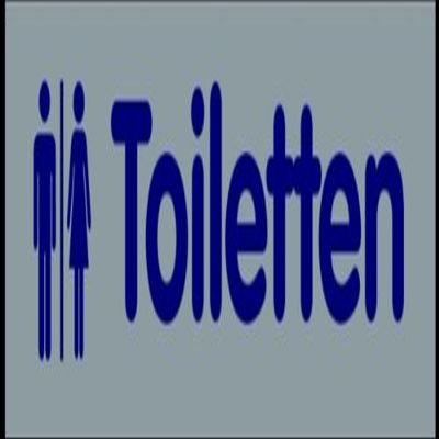 LEMAX Toilet Sign, “Restrooms,” 160 x 40 mm, Plastic