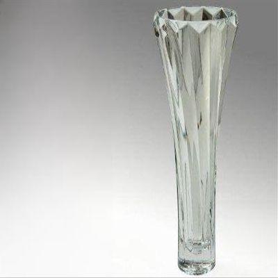 DonRegaloWeb DRW - Round Vase, Bohemian Glass, Transparent, 36 x 19 cm