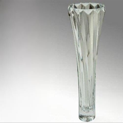 DonRegaloWeb DRW - Round Vase, Bohemian Glass, Transparent, 36 x 19 cm
