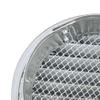 White Aluminum Ventilation Grille with Collar, DN 195–200 mm view 2