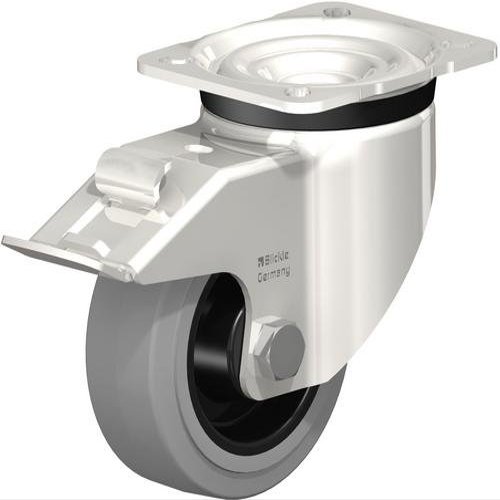 Blickle LKX-POEV 100 x R-1-FI-SG Swivel Caster, 100 mm Wheel Diameter, 440 lb Load Capacity