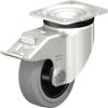 Blickle LKX-POEV 100 x R-1-FI-SG Swivel Caster, 100 mm Wheel Diameter, 440 lb Load Capacity view 1
