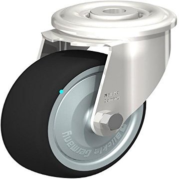 Blickle LEXR-PATH 100 KD-FK Swivel Caster, 4 in Wheel Diameter, 330 lb Load Capacity