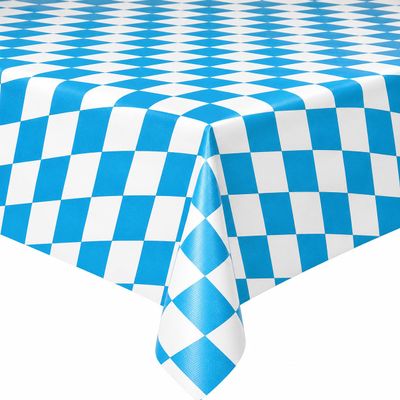 Oilcloth Tablecloth, Bavarian Diamond Pattern, Rectangular, 100 x 450 cm
