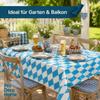 Oilcloth Tablecloth, Bavarian Diamond Pattern, Rectangular, 100 x 450 cm view 2