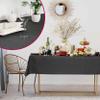 DecoHomeTextil Linen-Look Round Tablecloth 180 cm Dark Red view 4
