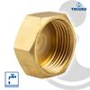 tecuro Brass Cap, Hexagonal Blind Plug, Rp 3/4-Inch Female Thread, Plain Brass CW617N, Drinking Water Ordinance 50930-6 view 2