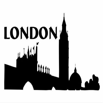 Wandtattooladen Wall Decal – London, 100 x 57 cm, Lilac