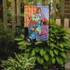 Caroline's Treasures 7266 GF Lady with Her Pug Garden Flag, Small, Multicolor view 2
