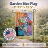 Caroline's Treasures 7266 GF Lady with Her Pug Garden Flag, Small, Multicolor view 3