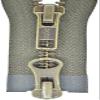 YKK 2-Way Separating Zipper, Dark Olive, 90 cm, Metal Teeth view 1