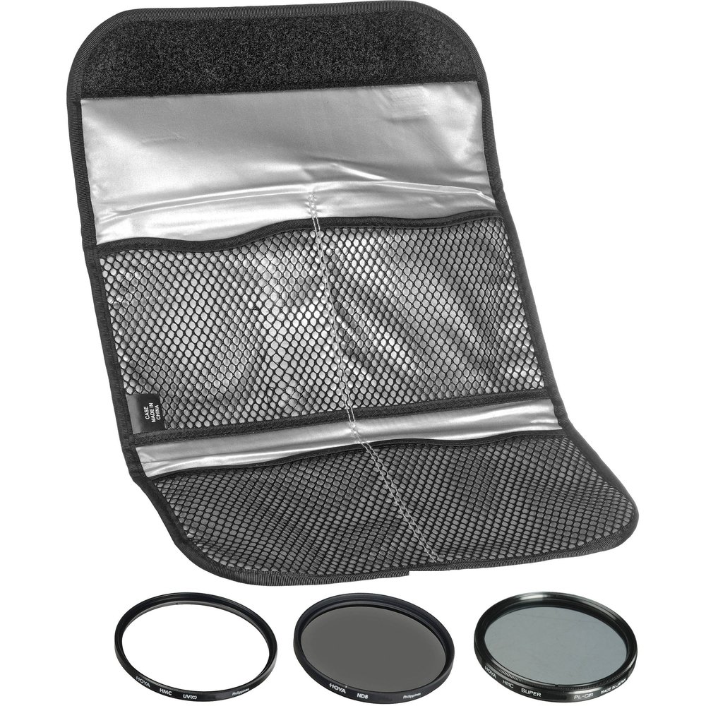 Hoya Digital Filter Set II 43 mm – UV (C) HMC Filter, Circular Polarizer, NDx8 0.9 Gray Filter, Optical Glass