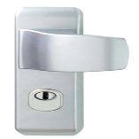 Rindleder ASSA ABLOY Set of 2 Security Door Handles, Jazz, Chrome Velvet Finish