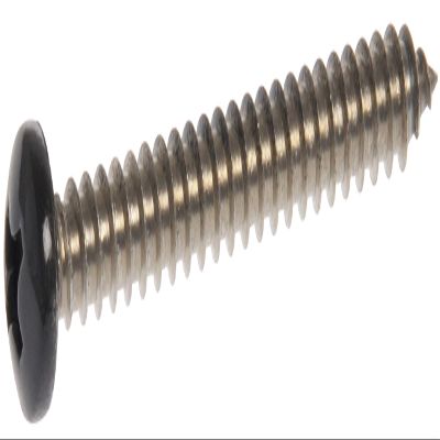 The Hillman Group 44374, 20.3 x 3.8 cm, Black Flat-Head Phillips Sheet Metal Screws, Stainless Steel, 15 Count