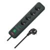 Brennenstuhl Eco Power Strip, 4 Outlets, 1.4 m, Surge Protection 13,500 A, Black, 1159701 view 1