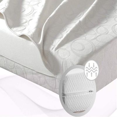MICAMAMELLAMA High-Density HR Foam Mattress for Camping and Caravans, Nid, 115 x 190 x 12 cm