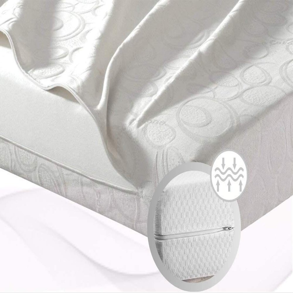 MICAMAMELLAMA High-Density HR Foam Mattress for Camping and Caravans, Nid, 115 x 190 x 12 cm