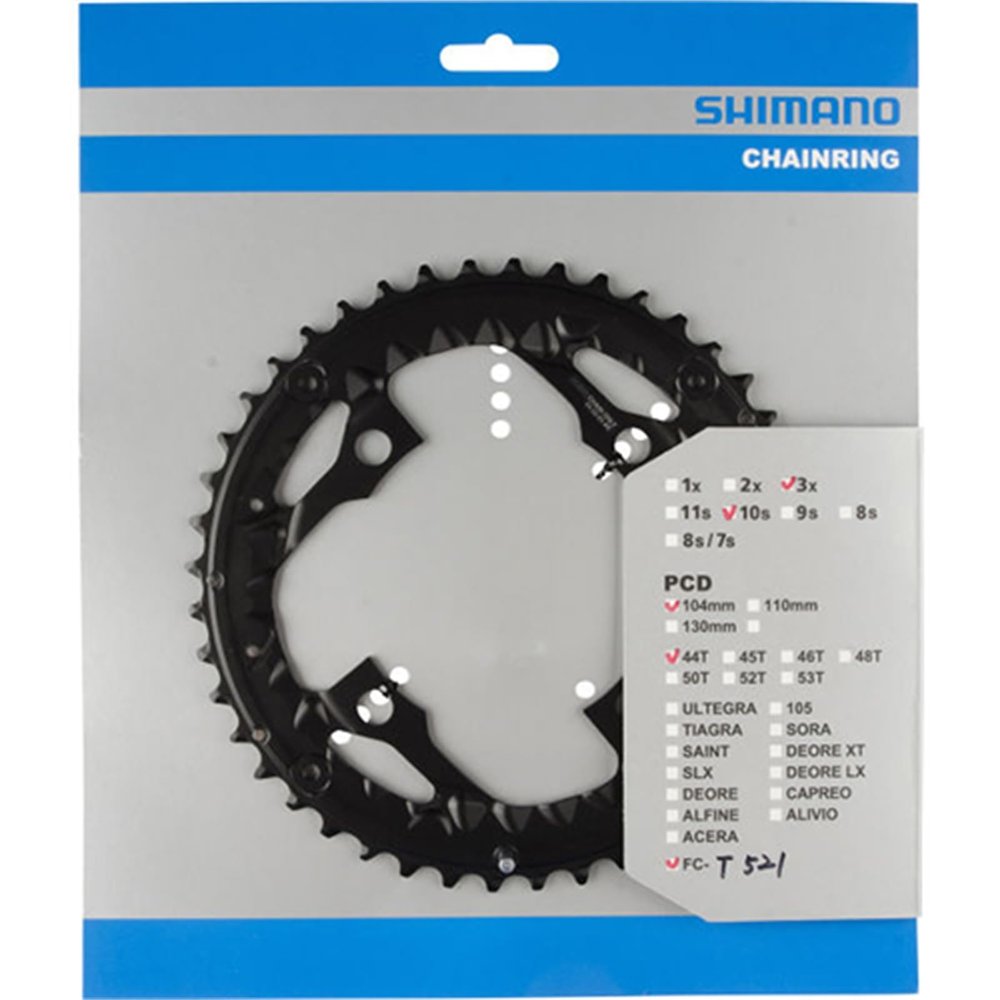 Shimano FC-T521 44-Tooth Chainring, Black