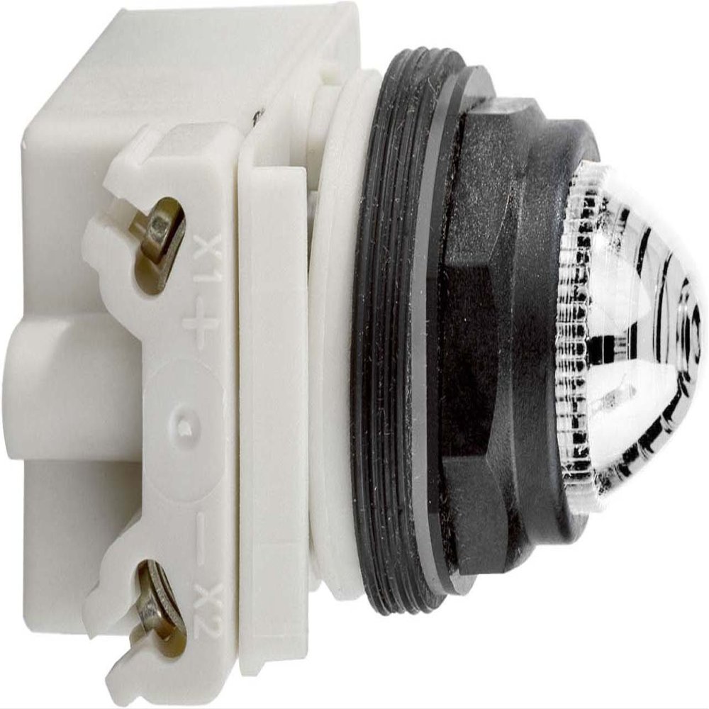 Schneider 9001SKP35LWW9 30 mm White Indicator Light, High-Brightness LED, BA9S, 24V AC/DC, IP66