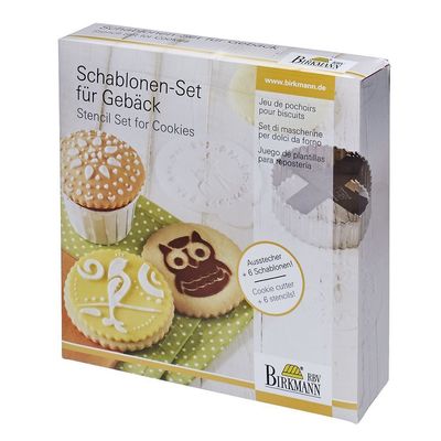 RBV Birkmann 146037 Cookie Stencil Set with Year-Round Motifs, 7-Piece