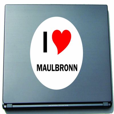 Indigos UG I Love MAULBRONN Laptop Sticker, 210 mm