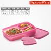 SIGNORA WARE 3-Piece Pink Lunch Box Set, 850 ml + 2 x 100 ml view 2