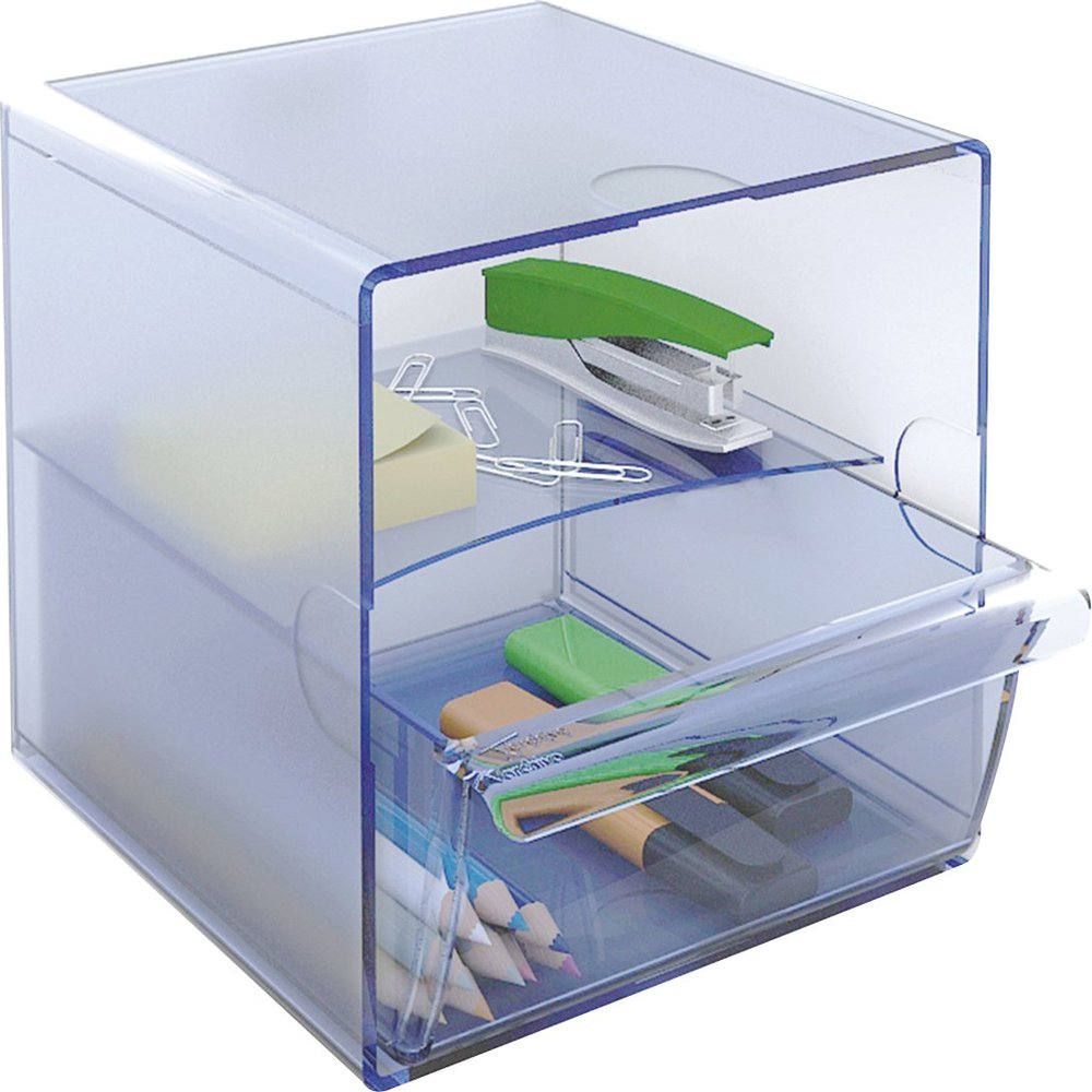 ARCHIVO 2000 6707AZTP Organization Box with 1 Large Drawer, Blue