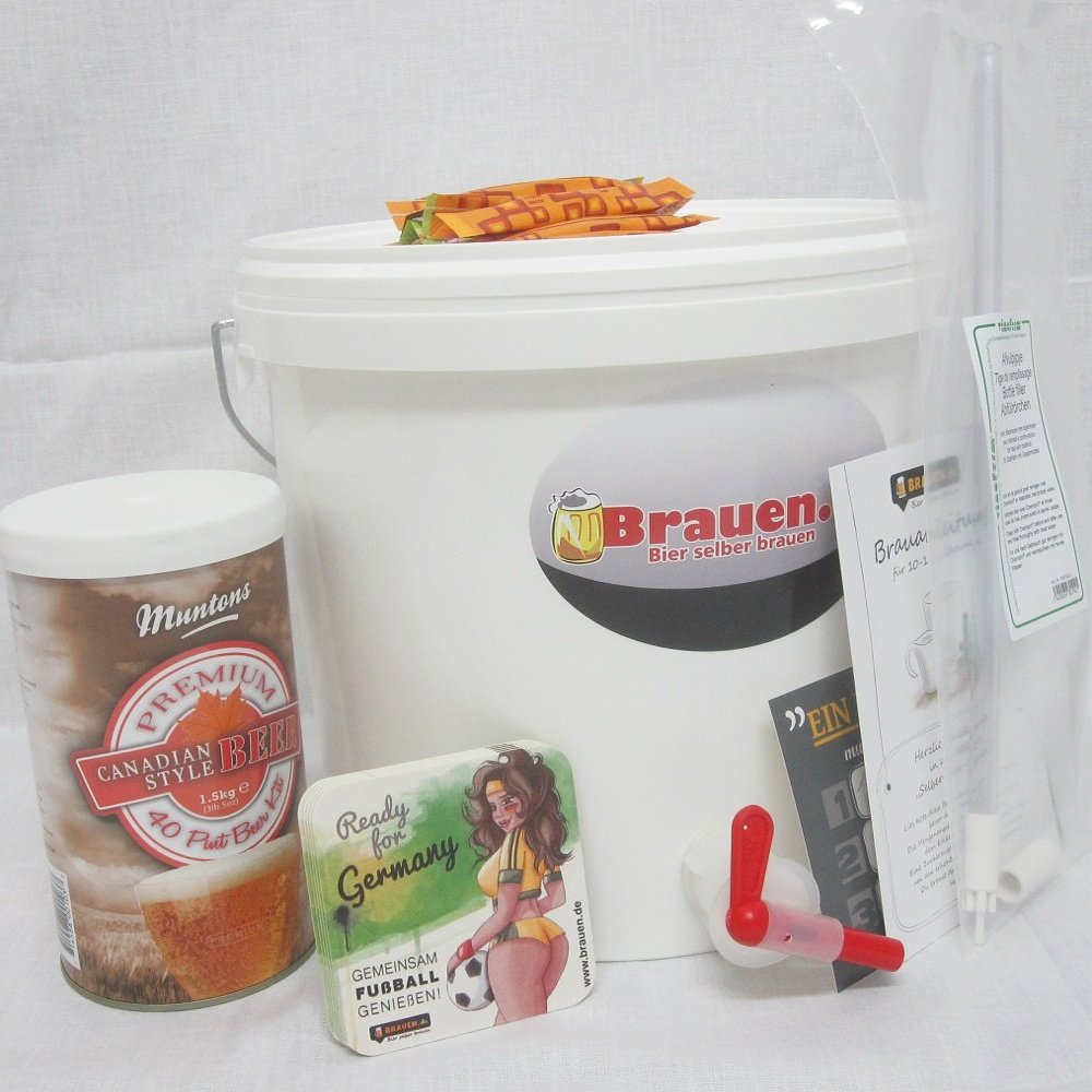 Private Home Brewery Beer Brewing Kit, Canadian Pale, 10 L