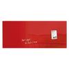SIGEL Premium Glass Whiteboard, 130 x 55 cm, High-Gloss Red view 2