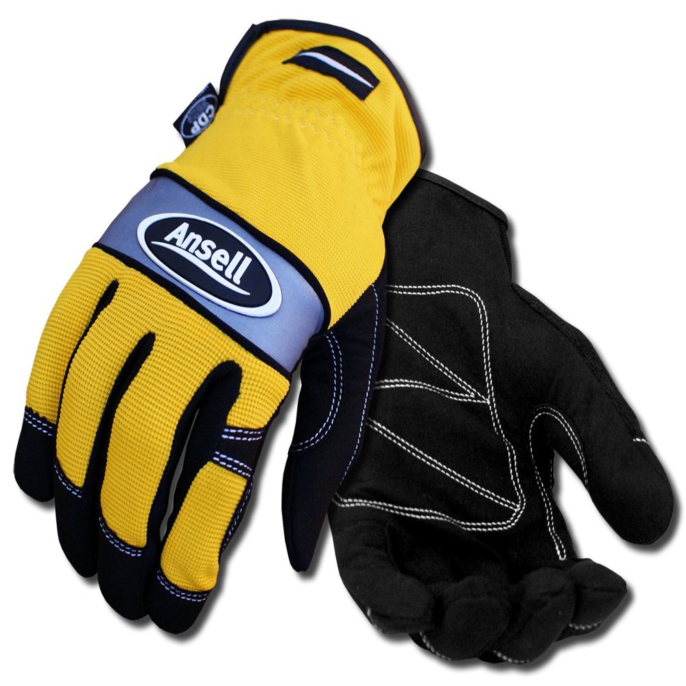 Ansell Projex Series Light-Duty Work Glove - 97-509, Yellow, Size 10