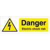 Danger: Electric Shock Warning Sticker, 150 x 50 mm view 1
